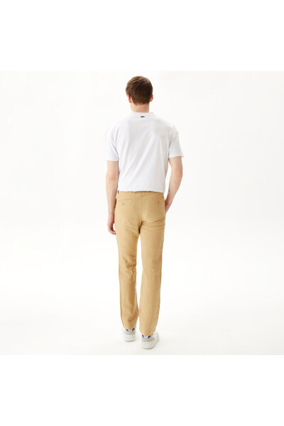 Erkaklar uchun Slim Fit Chino bej shimi - 16