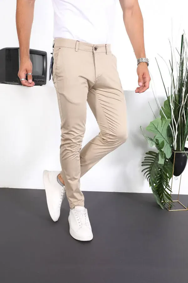 Erkaklar uchun Slim Fit Chino Shimlar Lennberg - 10