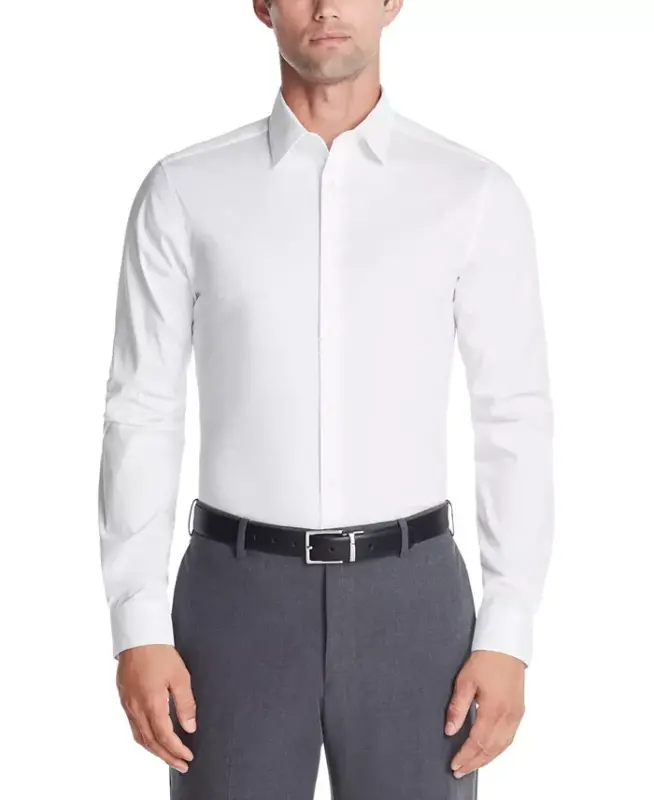 Erkaklar uchun Slim-Fit cho'ziluvchan ko'ylak, Onlayn eksklyuziv Modazone uchun yaratilgan - CALVIN KLEIN