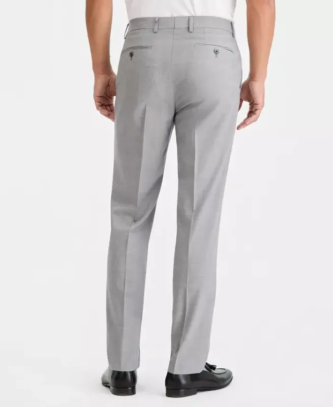 Erkaklar uchun Slim-Fit jun aralashmali cho'ziluvchan kostyum shim - 3