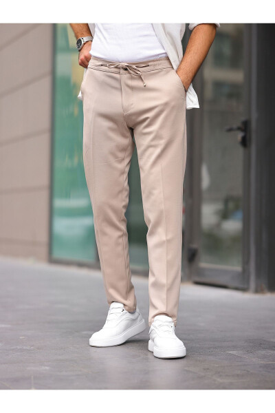 Erkaklar uchun Slim Fit mato jogger likrali va bel qismi elastik - BASEL.CO