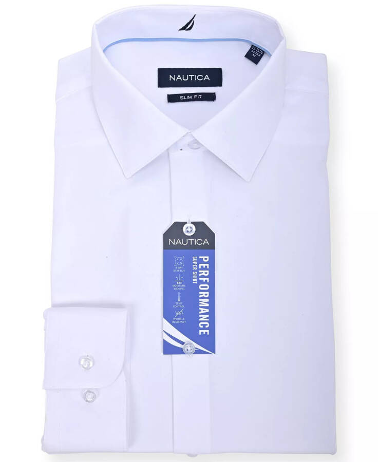 Erkaklar uchun Slim Fit Supershirt Ko'ylak Oq - 4