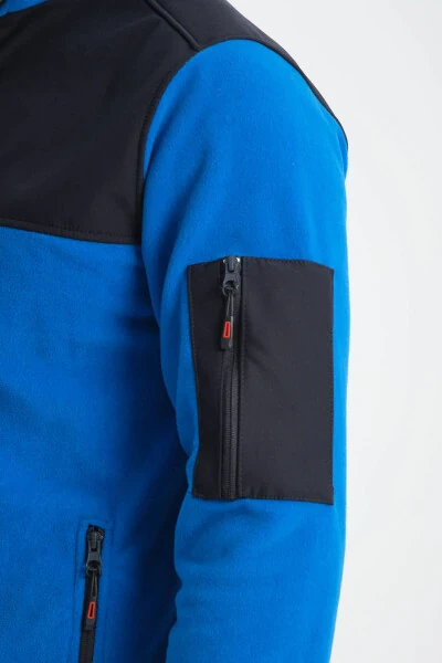 Erkaklar uchun Softshell Polar ko'ylagi, to'liq fermuarli, 3 cho'ntakli, suv va shamol o'tkazmaydigan. - H&A İSTANBUL (1)