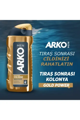 Erkaklar uchun soqol so'ngidan keyin koloniyasi 250 Ml Gold Power - ARKO (1)