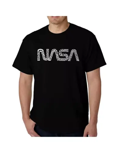 Erkaklar uchun so'z san'ati futbolka - Qurt Nasa-Qora 