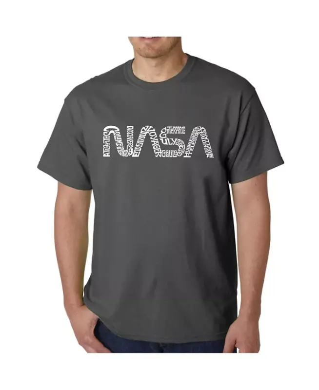 Erkaklar uchun so'z san'ati futbolkasi - Qurt Nasa-Kulrang - 1