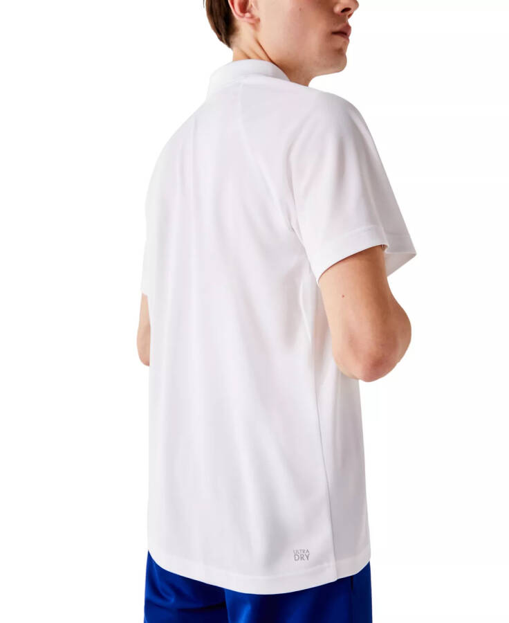 Erkaklar uchun SPORT nafas oladigan yirtilishga chidamli Interlock Polo ko'ylagi oq - 2