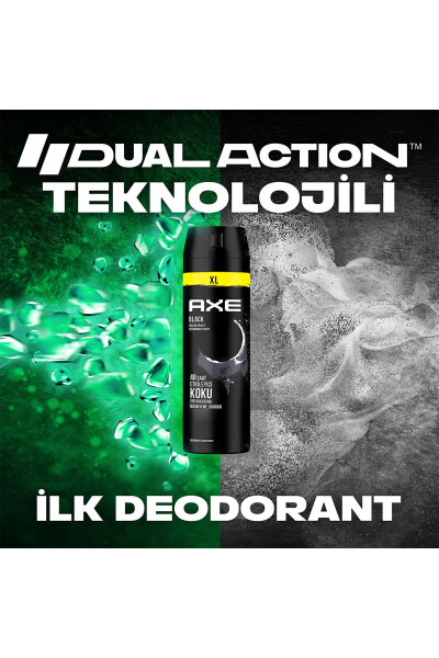 Erkaklar uchun sprey dezodorant Black Xl 48 soat ta'sirli hid 200 ml X3 dona - 14