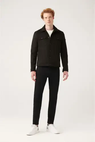 Erkaklar uchun sun'iy charm qoplamali ko'ylagi - 5