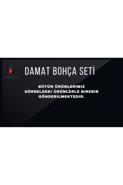 Erkaklar uchun terini parvarish qilish to'plami - To'yga tayyorgarlik ko'rish, niqoh to'yi mahsulotlari sandiq to'plami - Bej rangli sumka sovg'a - 4