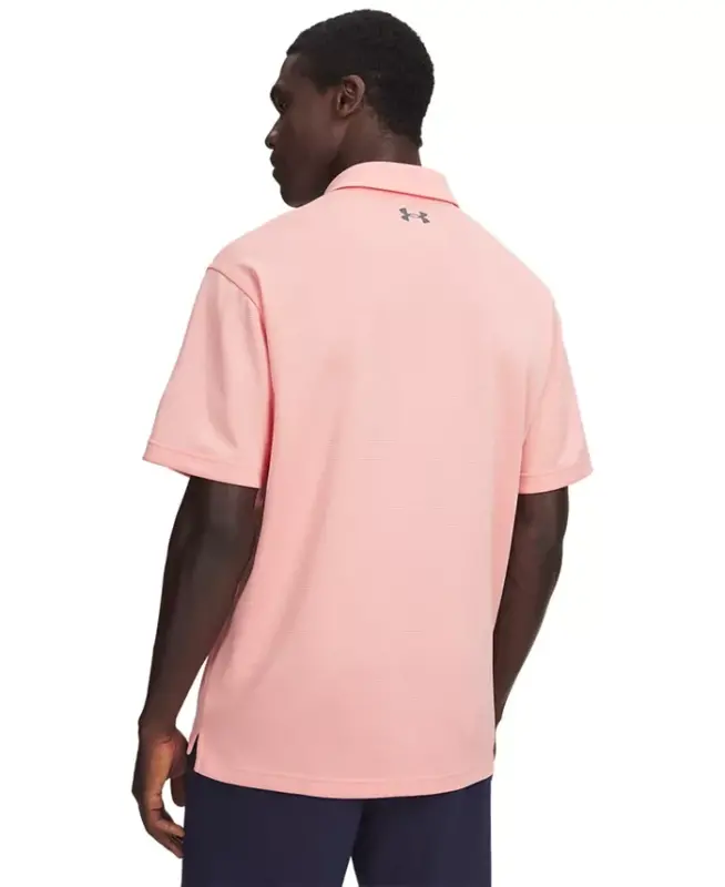Erkaklar uchun texnologik kalta yengli polo ko'ylak - Posh Pink/Pitch Gray - 3