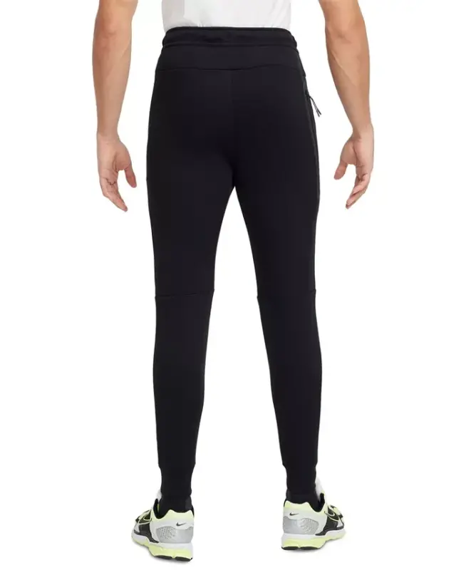 Erkaklar uchun texnologiya Fleece Joggerlar-qora/qora - 4