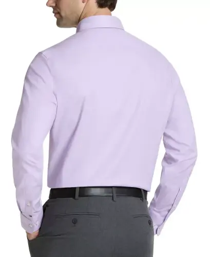 Erkaklar uchun TH Flex Regular Fit Stretch Pinpoint Ko'ylak - Binafsha rang - TOMMY HILFIGER (1)