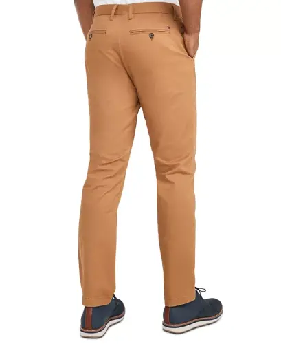 Erkaklar uchun TH Flex Stretch Regular-Fit Chino shimi — Cohiba jigarrang - 4