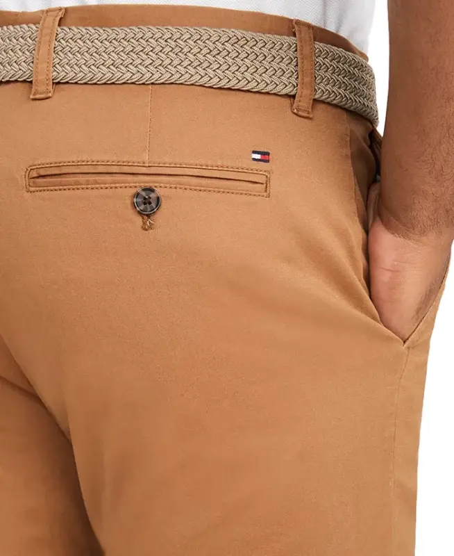 Erkaklar uchun TH Flex Stretch Regular-Fit Chino shimi — Cohiba jigarrang - 5