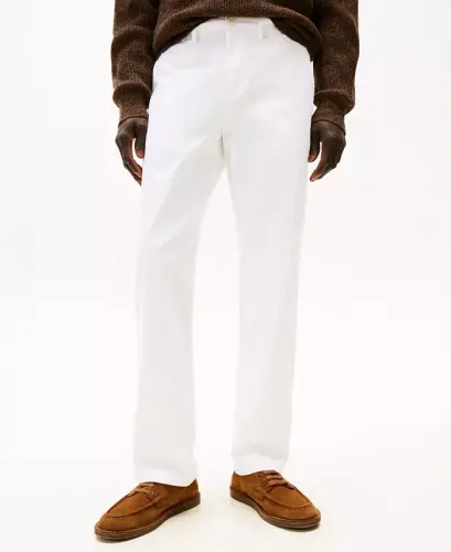 Erkaklar uchun TH Flex Stretch Regular-Fit Chino shimini - Oq rang 