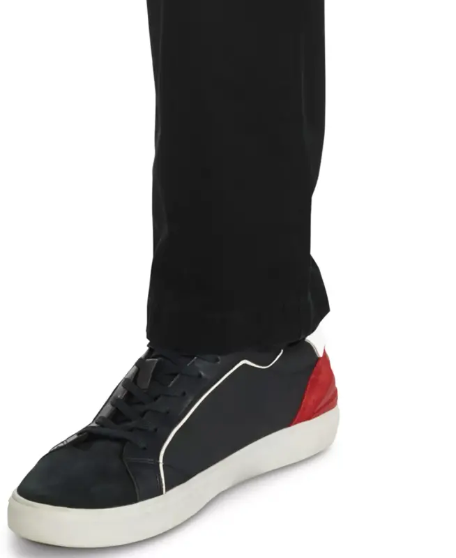 Erkaklar uchun TH Flex Stretch Regular-Fit Chino Shimini - Qora chuqur to'qima - TOMMY HILFIGER