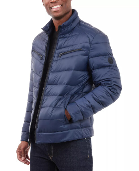 Erkaklar uchun to'liq fermuarlı kapitone puffa ko'ylagi Midnight Navy - 4