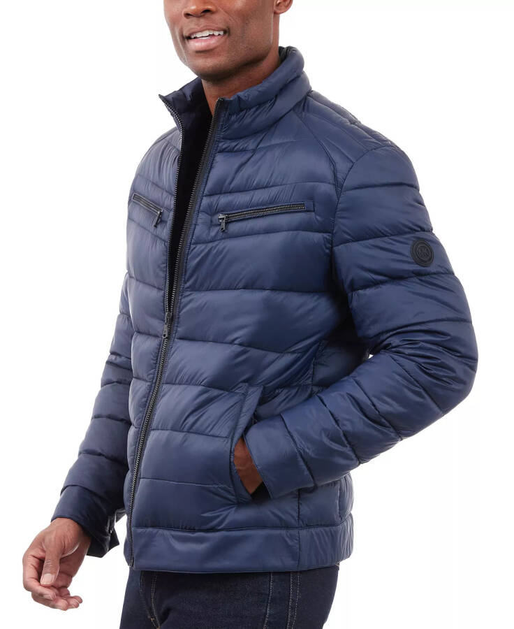 Erkaklar uchun to'liq fermuarlı kapitone puffa ko'ylagi Midnight Navy - 5