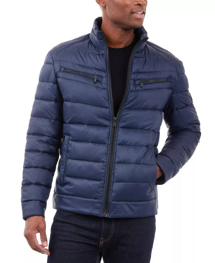 Erkaklar uchun to'liq fermuarlı kapitone puffa ko'ylagi Midnight Navy - 6