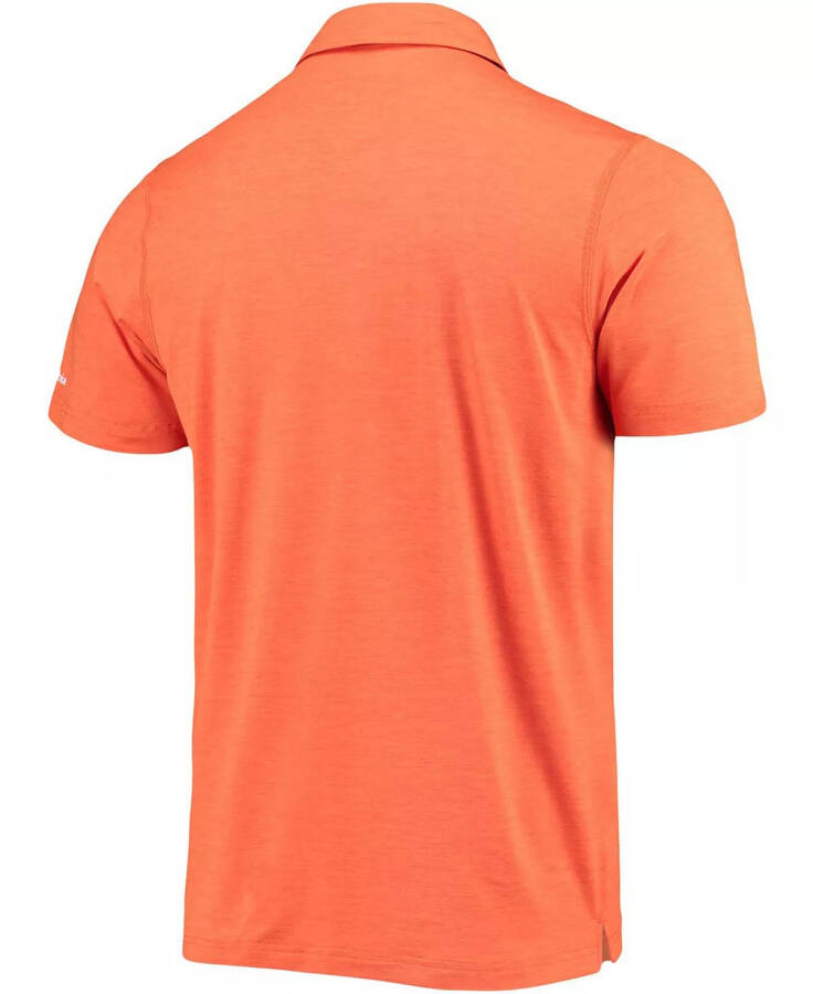 Erkaklar uchun to'q sariq Clemson Tigers Tech Trail Space Dye Omni-Shade Polo to'q sariq - 3