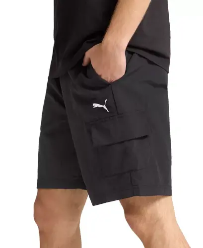 Erkaklar uchun to'qilgan kargo shortilar - Puma qora - PUMA (1)