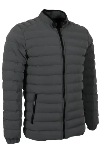 Erkaklar uchun tor kesim karbon teri puffer ko'ylagi RAR01226 - MODARAR (1)