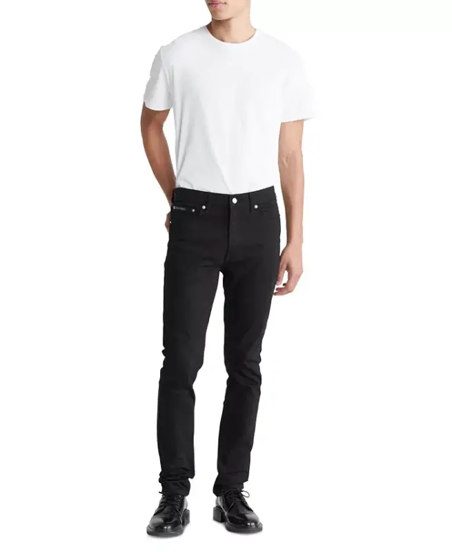 Men's Skinny-Fit Jeans-Forever Black - 1