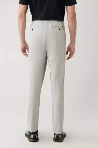 Erkaklar uchun tosh bellikli elastik bog'ichli fermuar cho'ntakli suvga chidamli Bi Stretch Relaxed Fit shim A41y3235 - 5