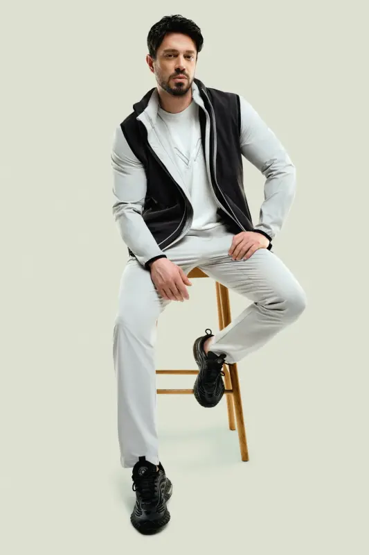 Erkaklar uchun tosh bellikli elastik bog'ichli fermuar cho'ntakli suvga chidamli Bi Stretch Relaxed Fit shim A41y3235 - AVVA