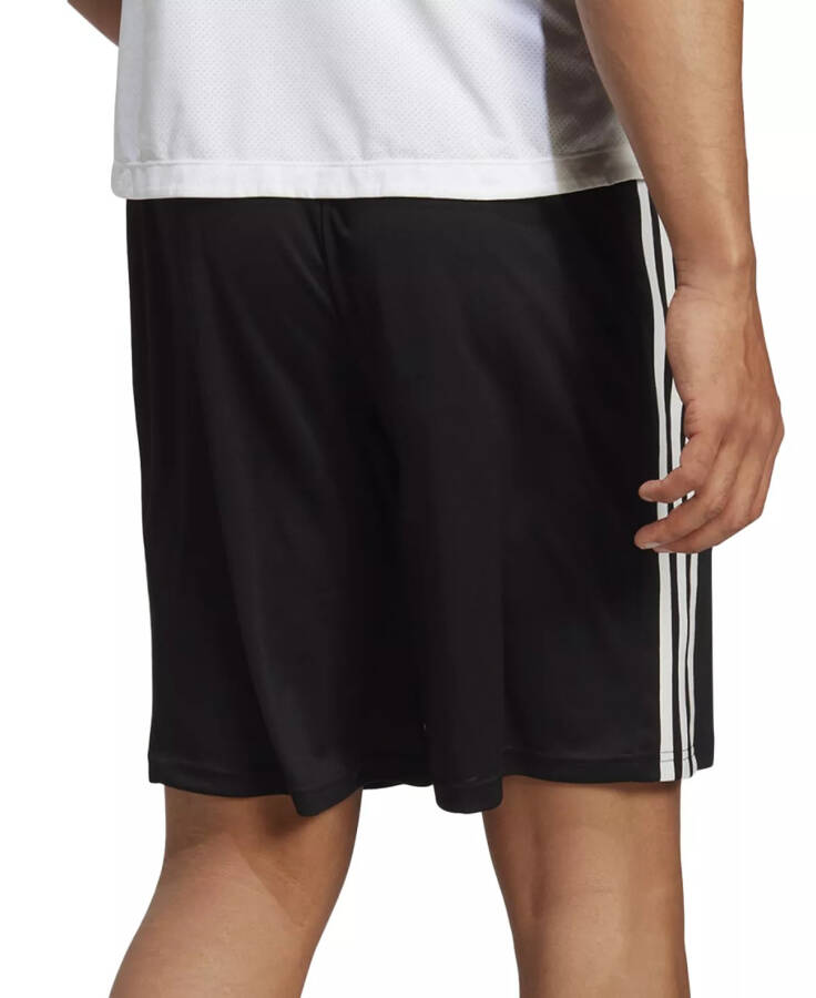 Erkaklar uchun Train Essentials Classic-Fit AEROREADY 3-Stripes 10” mashg'ulot shortilari Oq / Qora - 1