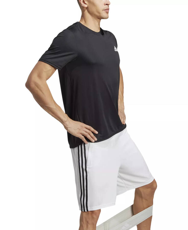 Erkaklar uchun Train Essentials Classic-Fit AEROREADY 3-Stripes 10” mashg'ulot shortilari Oq / Qora - 3