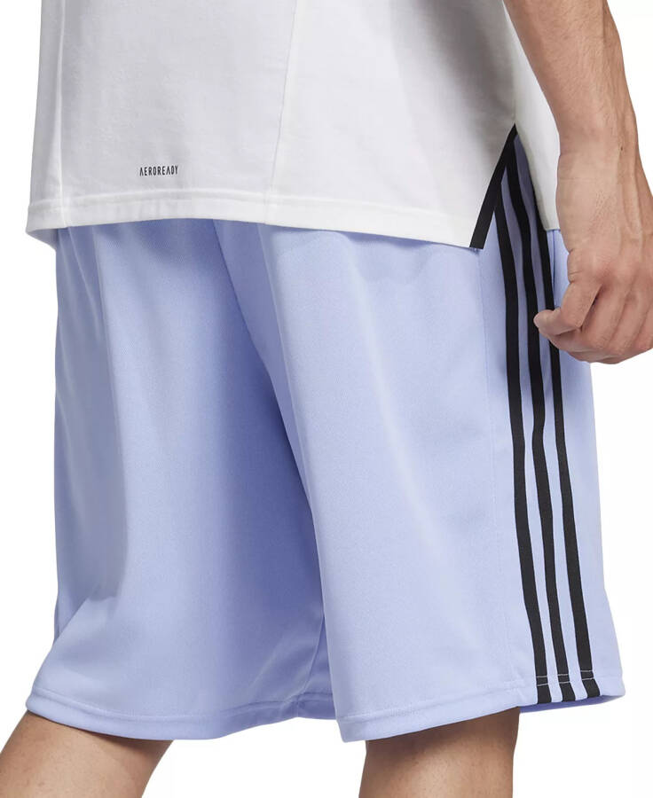 Erkaklar uchun Train Essentials Classic-Fit AEROREADY 3-Stripes 10” mashg'ulot shortilari Oq / Qora - 4