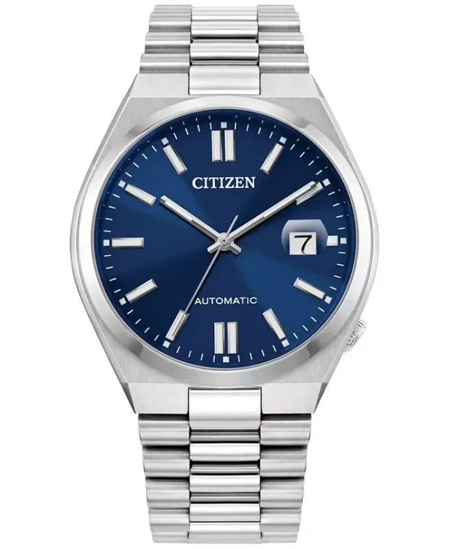 Men's Tsuyosa Automatic Stainless Steel Bracelet Watch 40mm-Silver-tone - CITIZEN