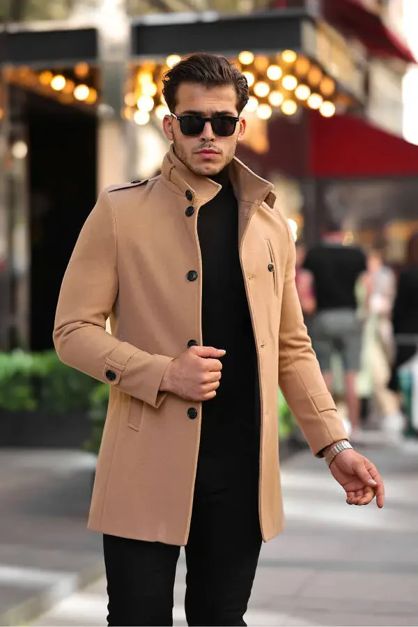 Erkaklar uchun uzun kashmir palto - 1