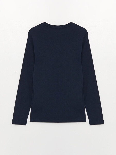 Erkaklar uchun uzun yengli krujka bo'yinli sviter - 7