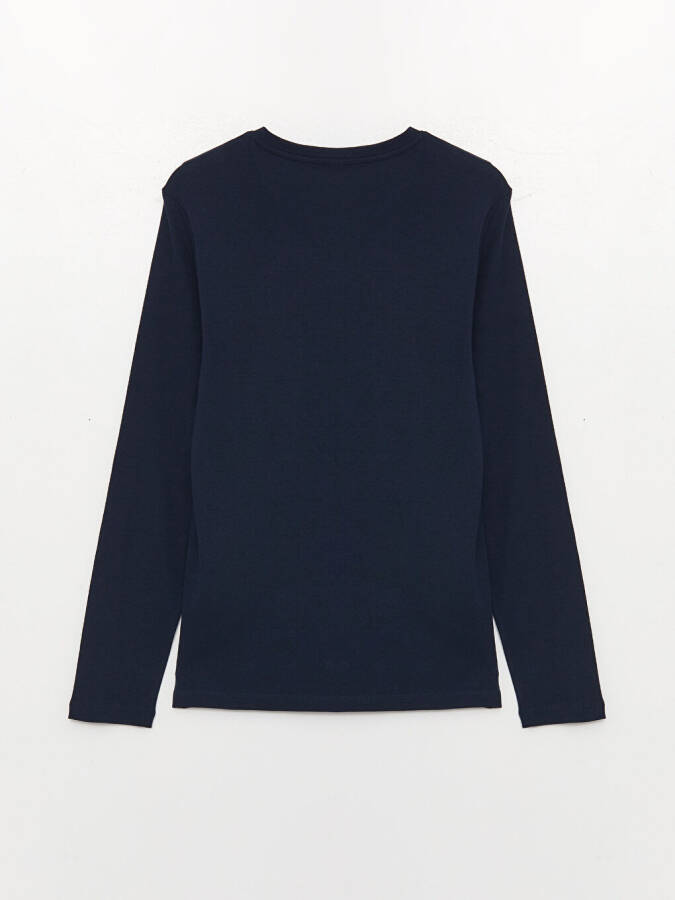 Erkaklar uchun uzun yengli krujka bo'yinli sviter - 7