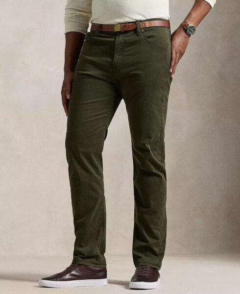 Erkaklar uchun Varick katta va uzun bo'yli Slim Straight Stretch Sateen Pant Green - 4