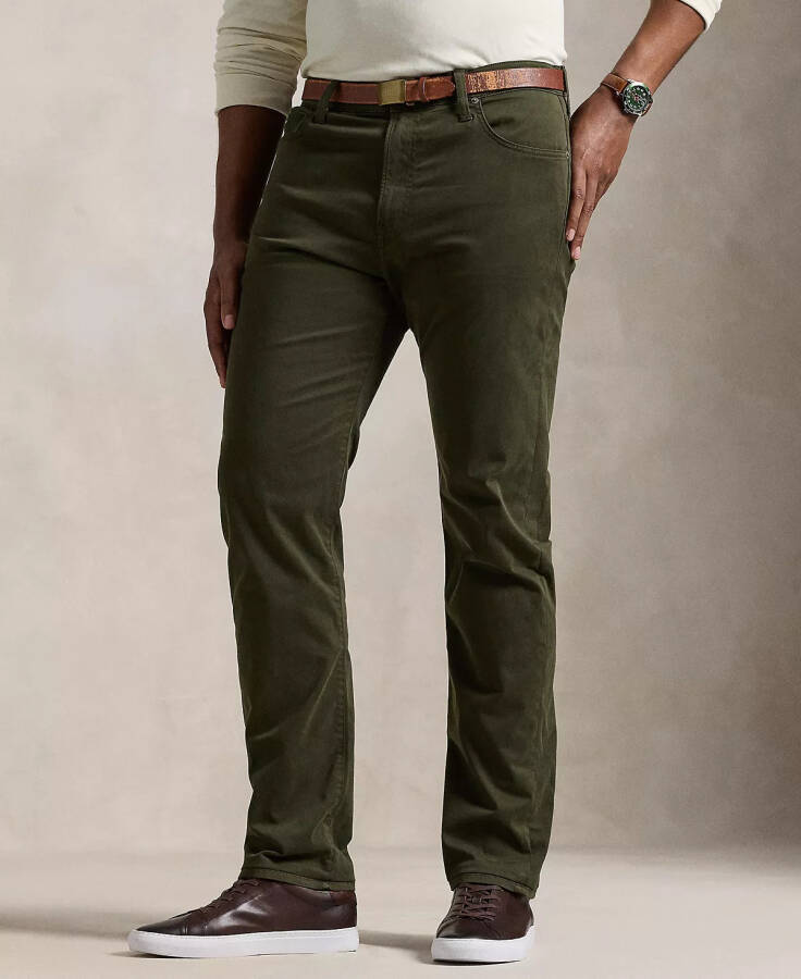 Erkaklar uchun Varick katta va uzun bo'yli Slim Straight Stretch Sateen Pant Green - 4