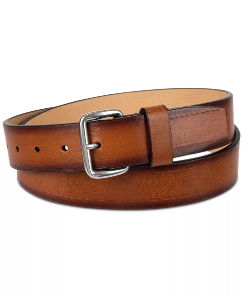 Erkaklar uchun Wakefield Burnished Dress Belt Tan kamar - 1