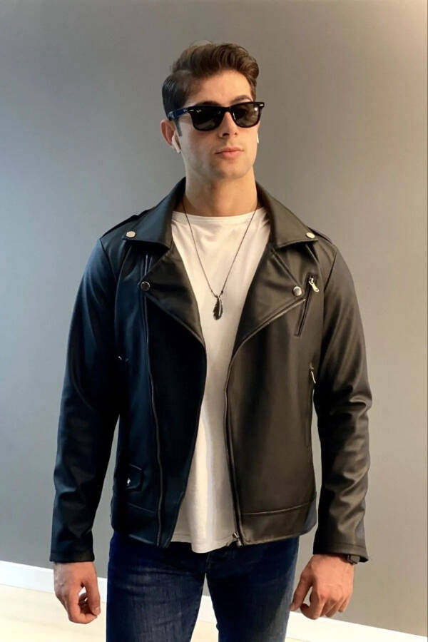 Erkaklar uchun yangi mavsum charm ko'ylagi - 8