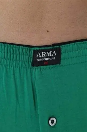 Erkaklar uchun Yashil tugmali boxer 3 dona %100 paxta penye - 4