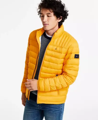 Erkaklar uchun yig'ma tikilgan puffer kurtka - 1