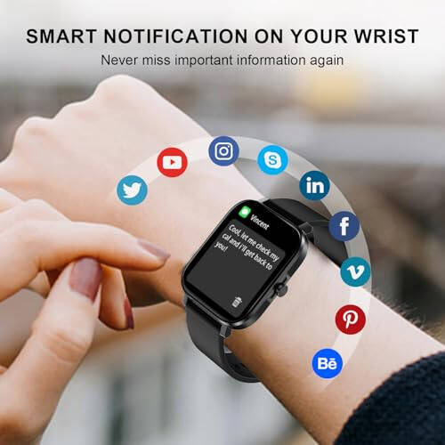 Erkaklar va ayollar uchun aqlli soat SmartWatch 1.83