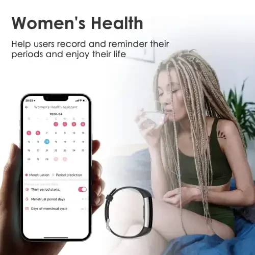 Erkaklar va ayollar uchun fitness-treker, faoliyat trekeri va uyqu monitoringi bilan suv o'tkazmaydigan fitness soati, Android va iOS telefonlari uchun aqlli soat - 5