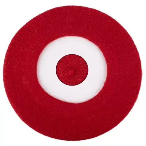 Erkaklar va ayollar uchun oddiy rangdagi jun aralashgan frantsuz beretlari - 5