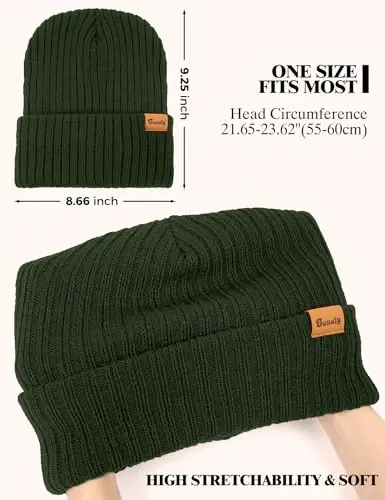 Erkaklar va ayollar uchun shapkalar Fleece qishki shapka Triko bosh suyagi uchun shapka Yigitlar uchun termal qor shapka Isitiladigan manjetli sovg'a - 6
