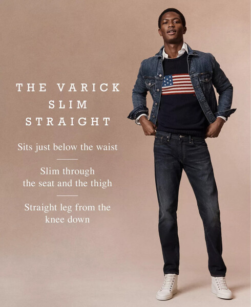 Erkaklar Varick Slim Straight Jeans Stanton Medium - 6