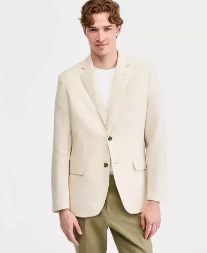 Erkek %100 Keten Blazer, Modazone-Doğal Kh için üretildi 
