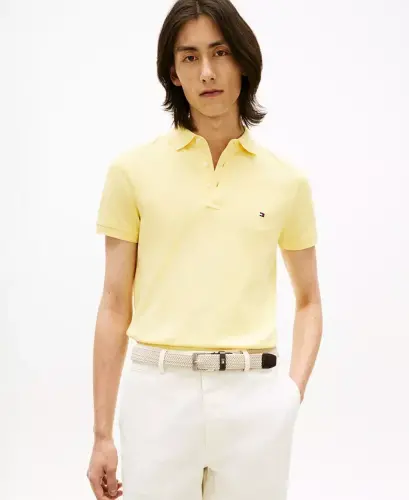 Erkek 1985 Slim Fit Polo Tişörtü - Limon Otu Melajı 
